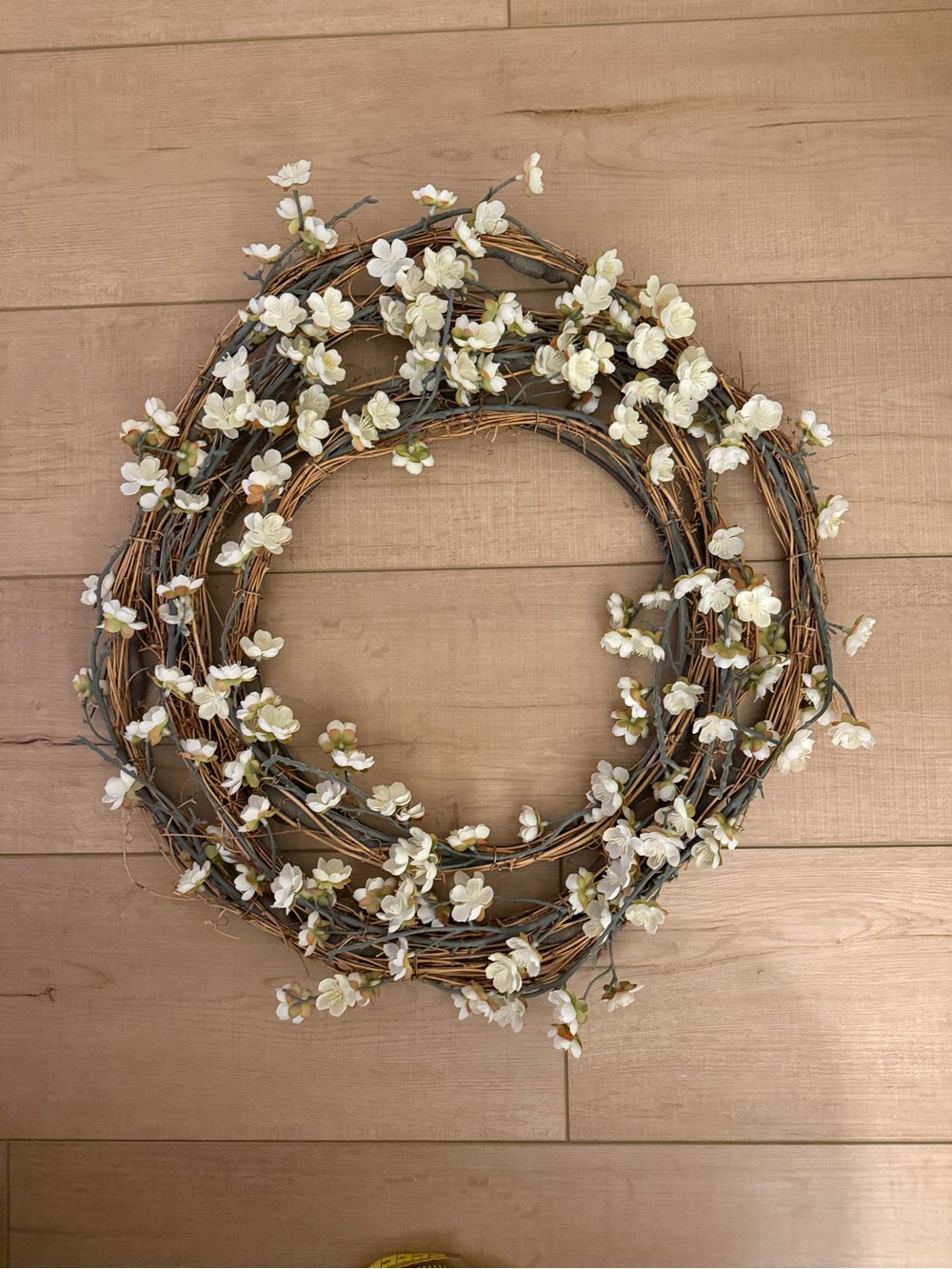 Crate & Barrel Cherry Blossom Wreath 18”